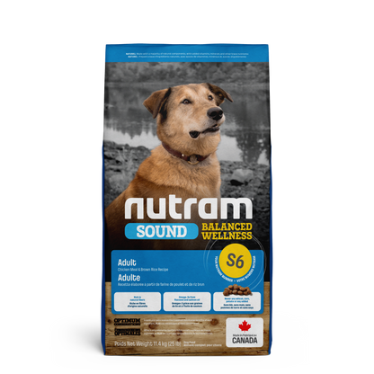 Nutram Sound Adult  Balanced S6 Chicken Meal and Brown Rice