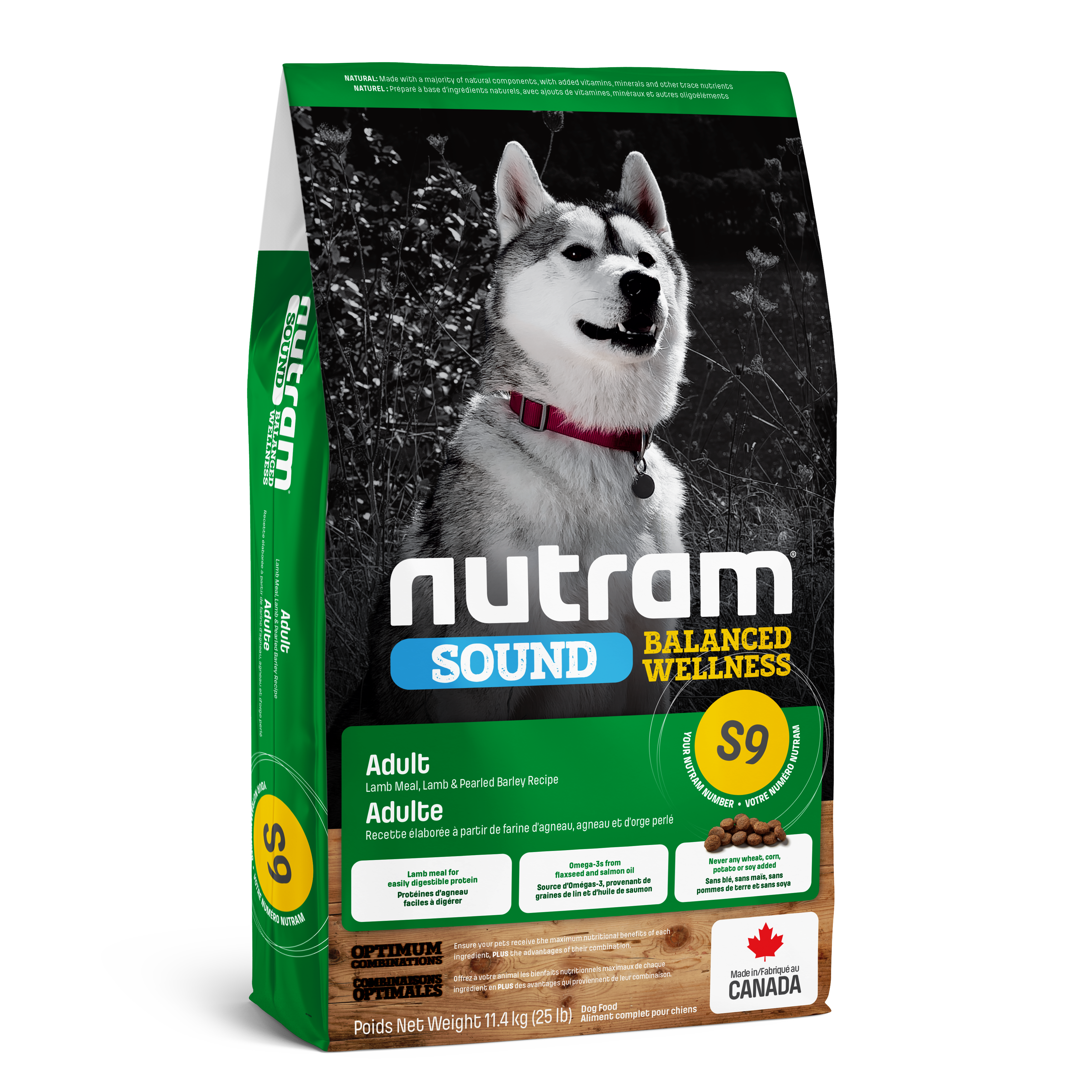 Nutram Dog Sound S9 Adult Lamb & Barley
