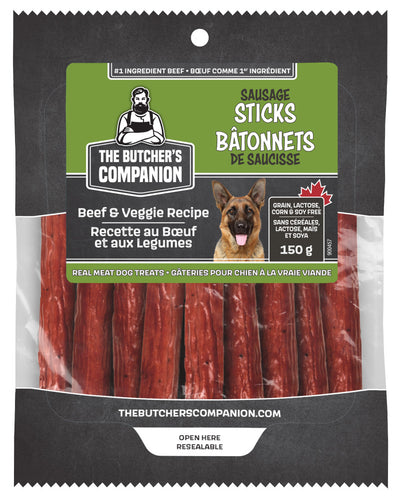 The Butchers Companion Beef & Veggie Sausage Sticks 5"