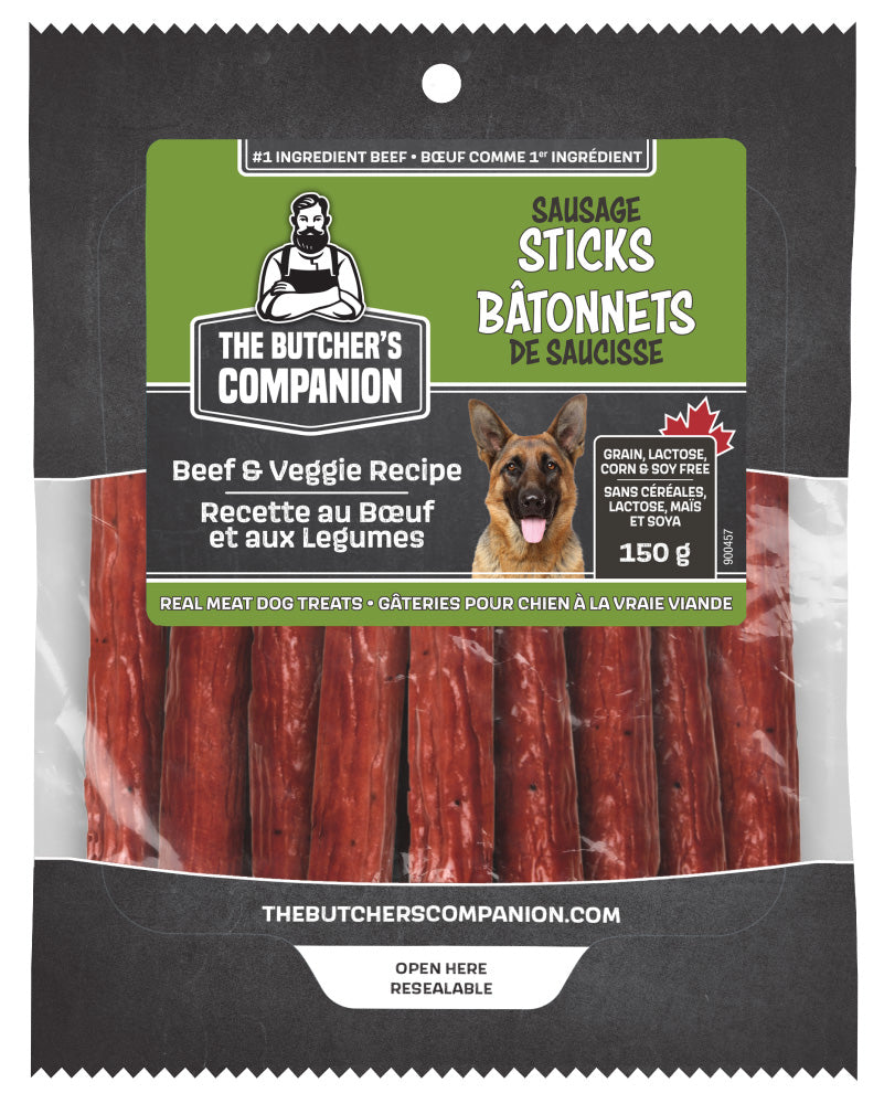 The Butchers Companion Beef & Veggie Sausage Sticks 5"