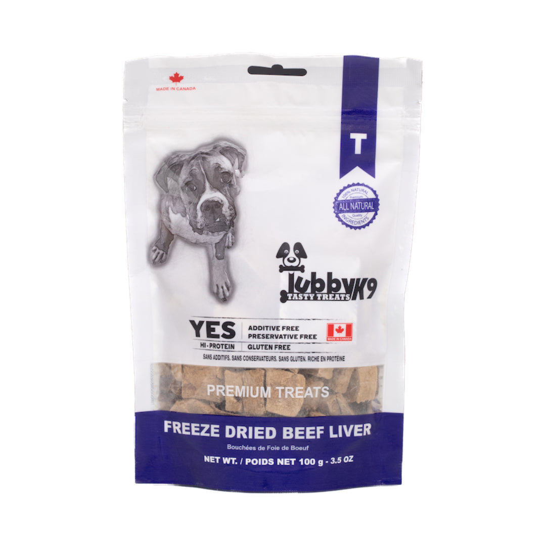 Tubby K9 Tasty Dog Treats Freeze Dried Beef Liver  Dog Treats  | PetMax Canada