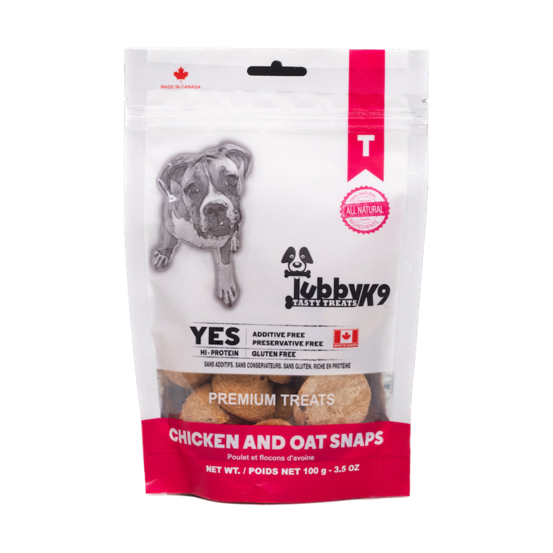 Tubby K9 Tasty Dog Treats Chicken & Oat Snaps  Dog Treats  | PetMax Canada