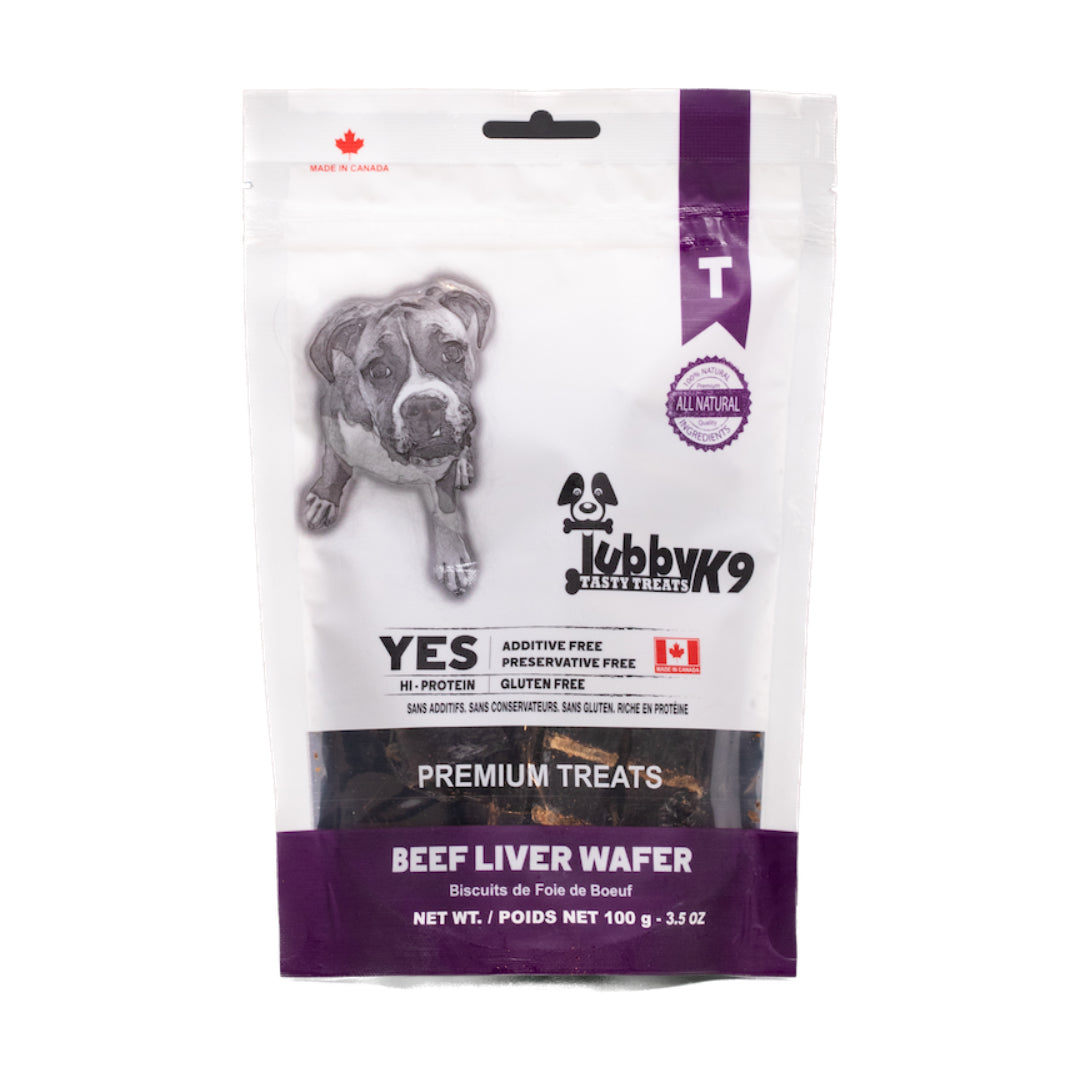 Tubby K9 Tasty Dog Treats Beef Liver Wafer  Dog Treats  | PetMax Canada
