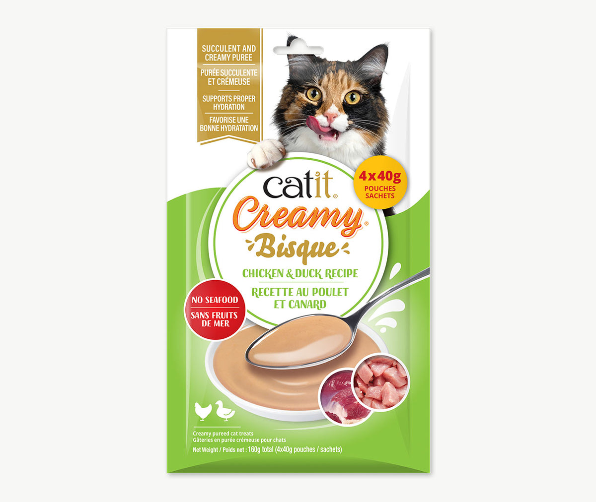 Catit Creamy Bisque Chicken & Duck Cat Treats - Cat Treats - Catit - PetMax Canada