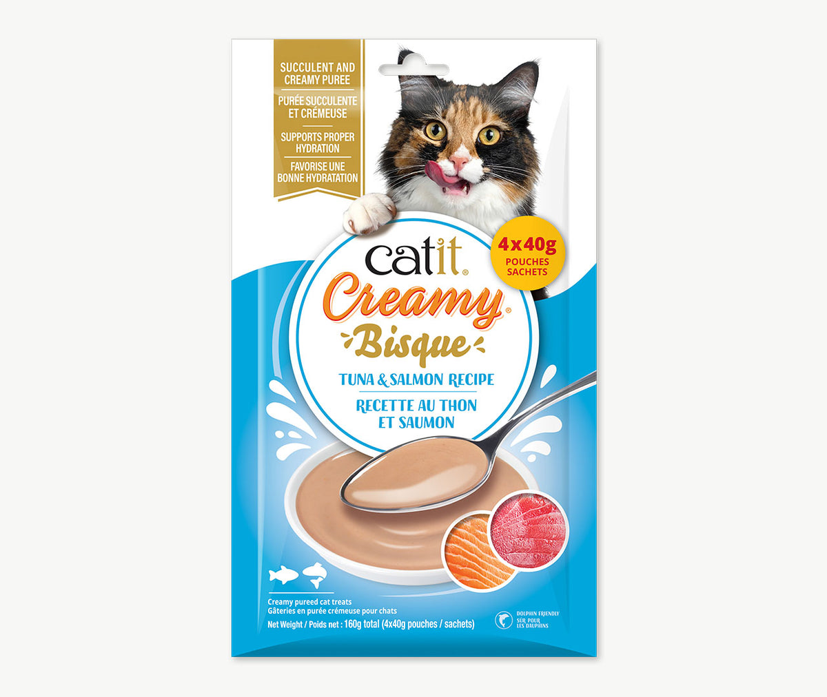 Catit Creamy Bisque Tuna & Salmon Cat Treats - Cat Treats - Catit - PetMax Canada
