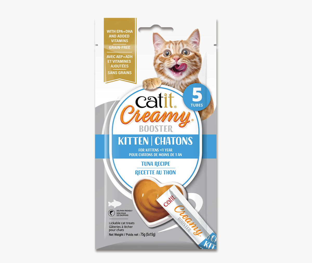 Catit Creamy Booster Tuna Kitten Treats - Cat Treats - Catit - PetMax Canada