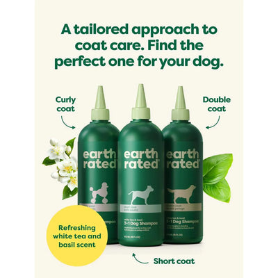 Earth Rated 3 In 1 Dog Shampoo For Short Coats