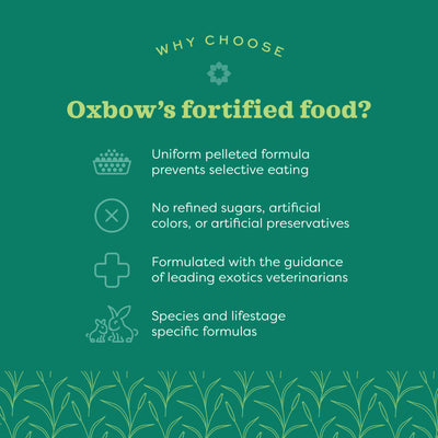 Oxbow Essentials Ferret Food - Why Choose Oxbow Fortified Food - Oxbow - PetMax Canada