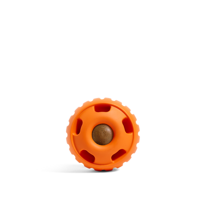 Woof Pupsicle Treat Dispenser Dog Toy - Pumpkin - Pumpkin orange Pupsicle with a Pop inside - Woof - PetMax Canada