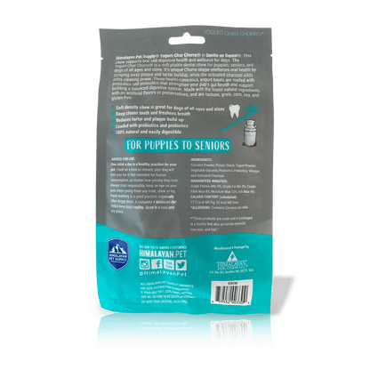 Himalayan Dog Chew Yogurt Char Churro Dog Treats - 4 Pack - Dog Treats - Himalayan Pet Supply - PetMax Canada