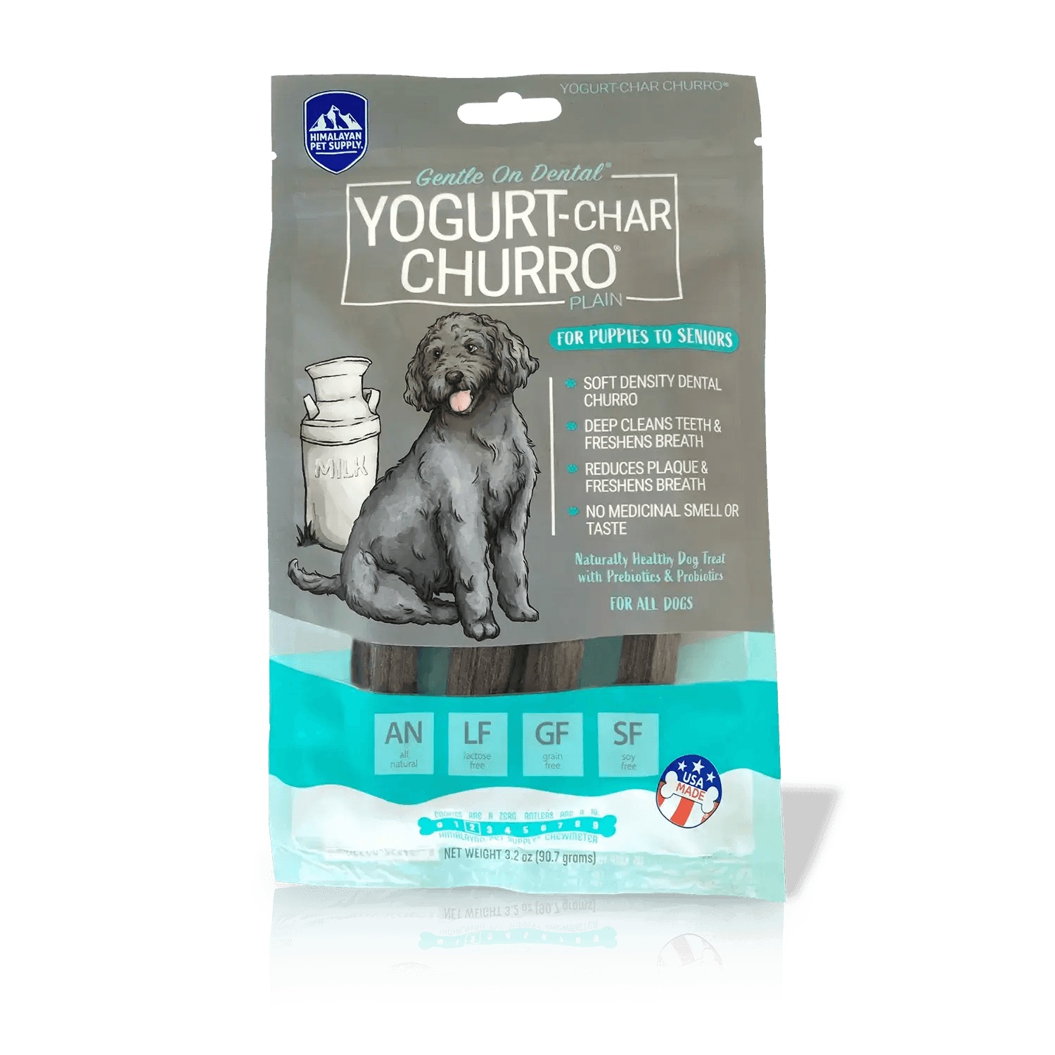 Himalayan Dog Chew Yogurt Char Churro Dog Treats - 4 Pack - Dog Treats - Himalayan Pet Supply - PetMax Canada