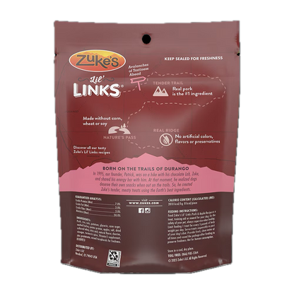 Zuke’s Lil’ Links Pork & Apple Recipe Dog Treats