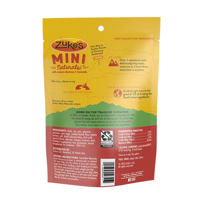 Zukes Mini Naturals Duck Recipe Dog Treats