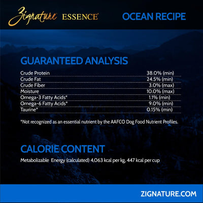 Zignature Essence Limited Ingredient Ocean Recipe