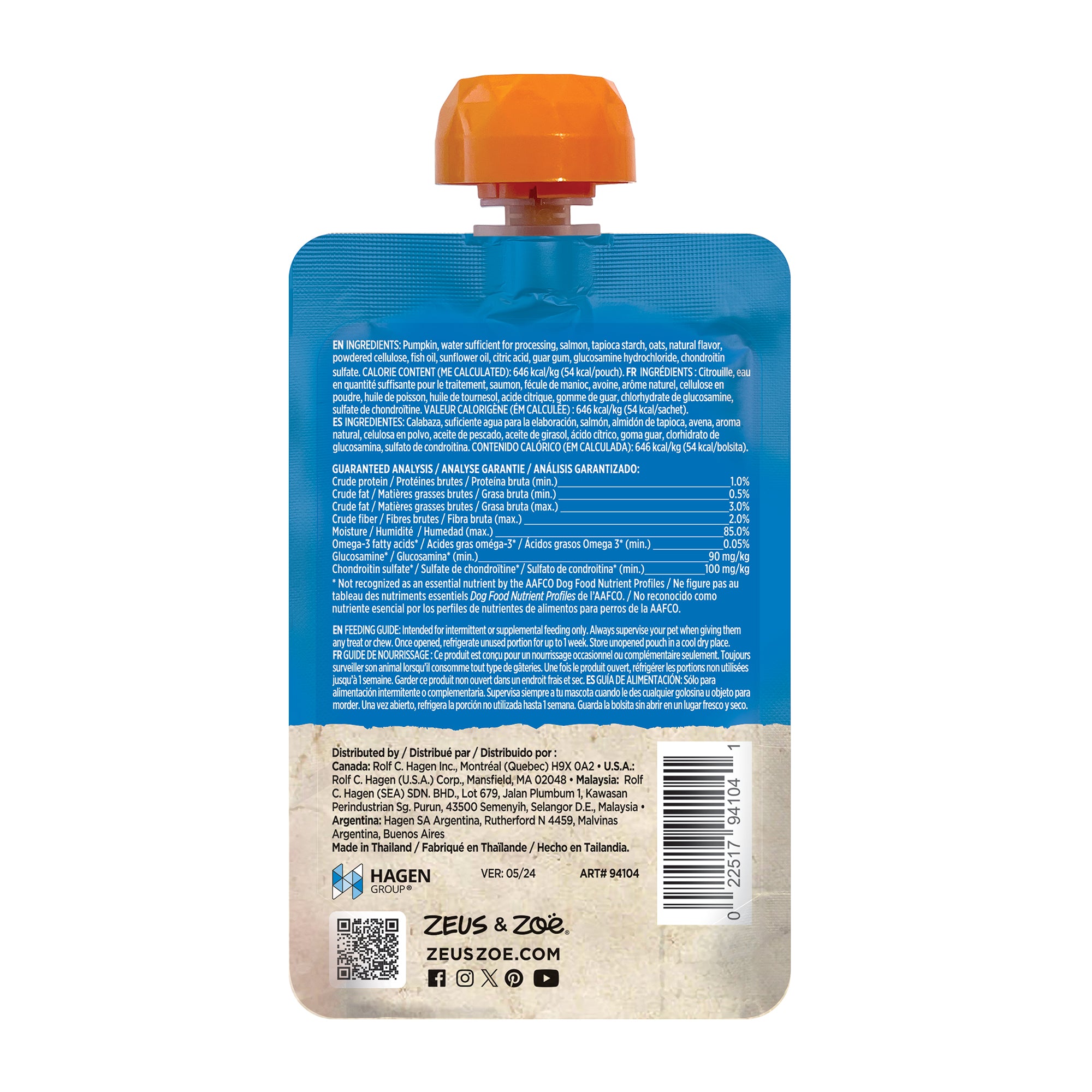 Zoe Licky Snack Pumpkin & Salmon Recipe