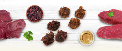 Zoe Meat Market Chunks with Ostrich Dog Treats - 100g - Dog Treats - Zoe - PetMax Canada