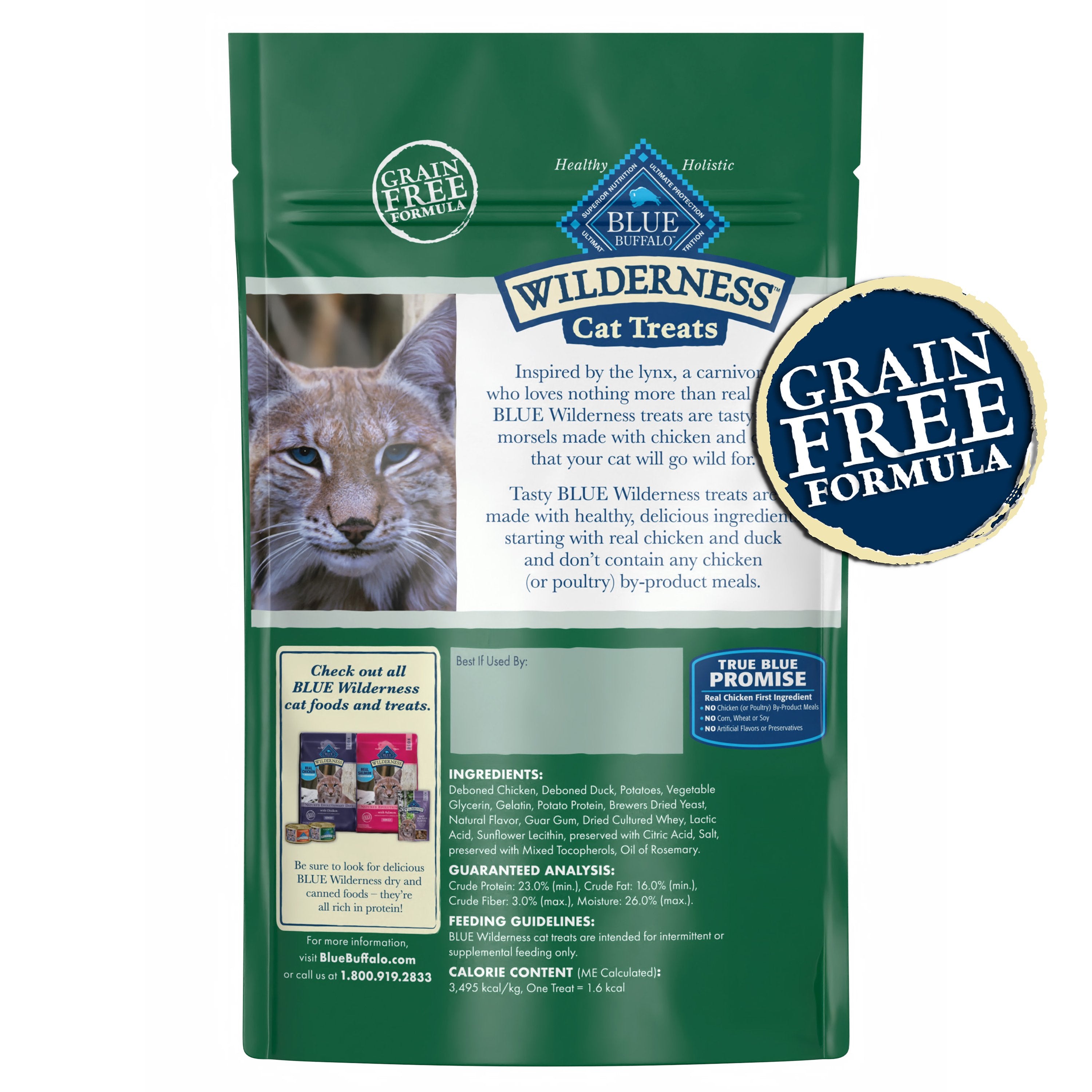 Blue Wilderness Cat Treats Chicken & Duck - Image 3 - Blue Buffalo - PetMax Canada