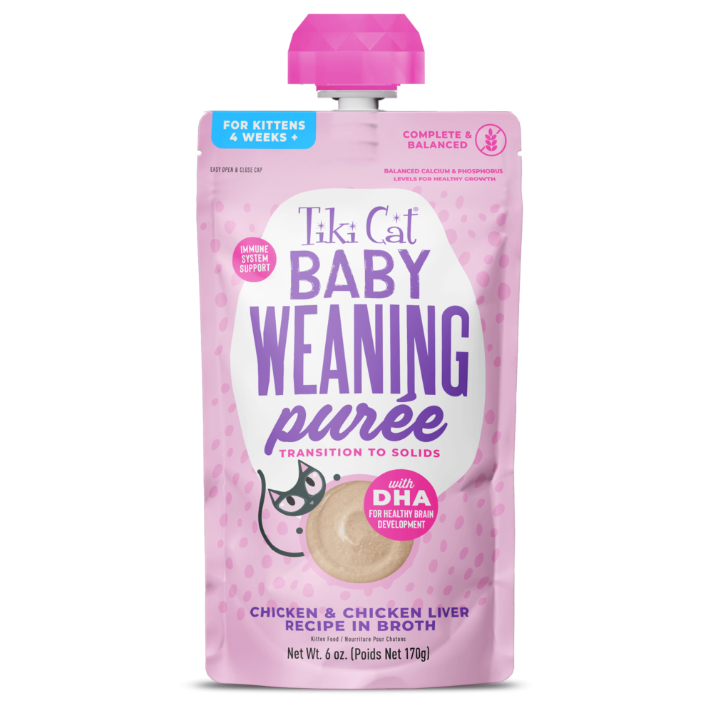 Tiki Baby Cat Weaning Puree Chicken & Chicken Liver Recipe in Broth