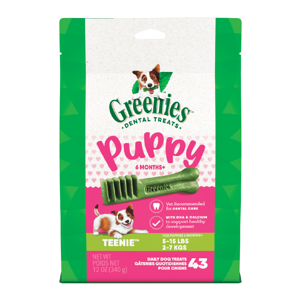 Greenies Puppy Teenie Dental Care Dog Treats - Dog Treats - Greenies - PetMax Canada