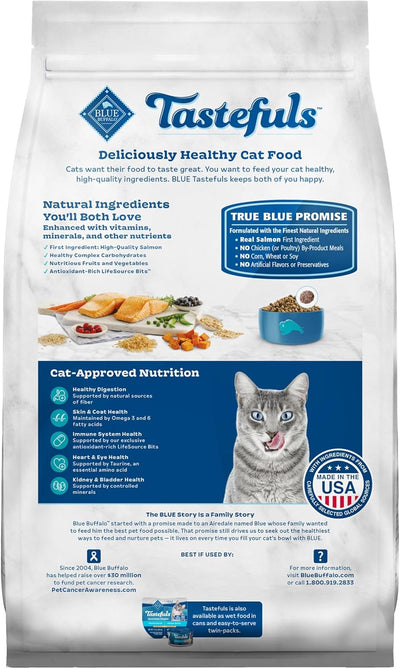 Blue Buffalo Tastefuls Indoor Salmon & Brown Rice Adult Dry Cat Food - Image 2 - Blue Buffalo - PetMax Canada