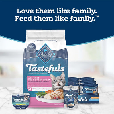 Blue Buffalo Tastefuls Sensitive Stomach Chicken & Brown Rice Adult Dry Cat Food - Image 8 - Blue Buffalo - PetMax Canada