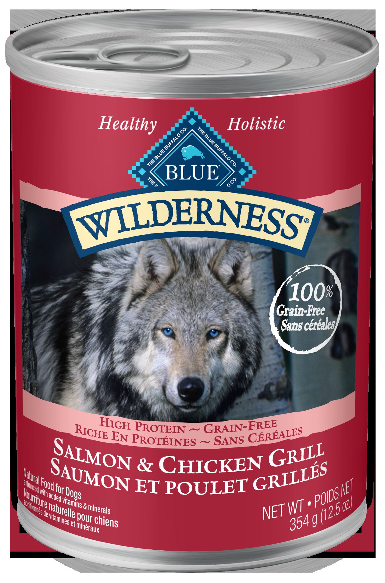 Blue Buffalo Wilderness Canned Dog Food Salmon & Chicken - Canned Dog Food - Blue Buffalo - PetMax Canada
