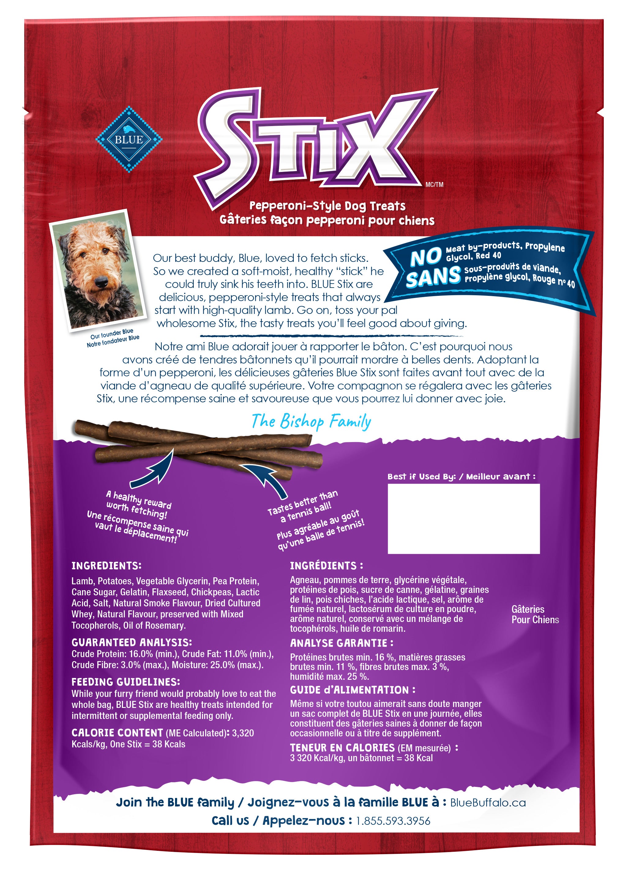Blue Buffalo Pepperoni-Style Stix Lamb Recipe - Image 3 - Blue Buffalo - PetMax Canada