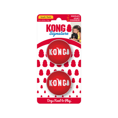 Kong Signature Balls Dog Toy - 2 Pack