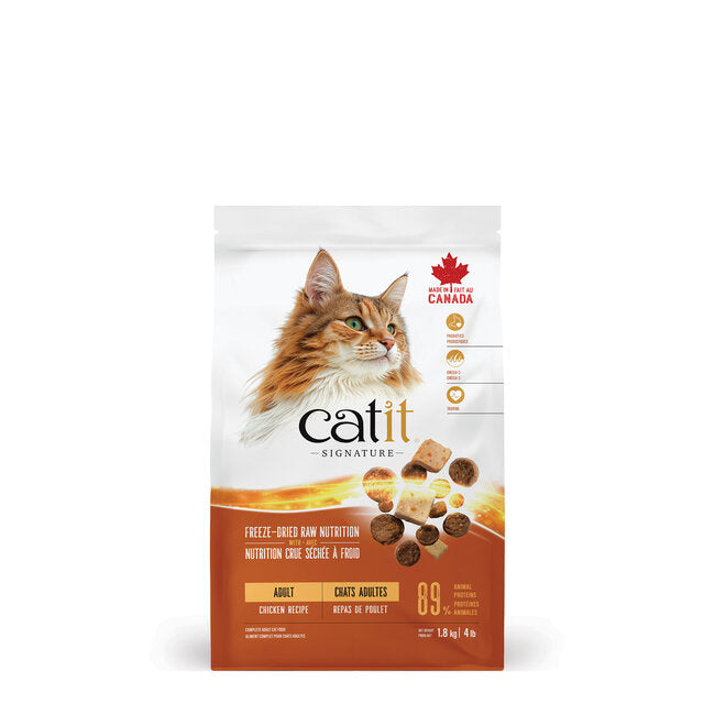 Catit Signature Freeze Dried Raw Adult Chicken Dry Cat Food - Cat Food - Catit - PetMax Canada