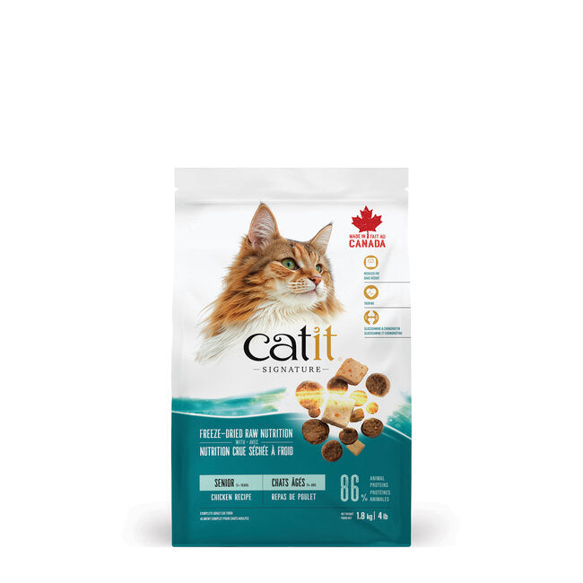 Catit Signature Freeze Dried Raw Senior Chicken Dry Cat Food - Cat Food - Catit - PetMax Canada