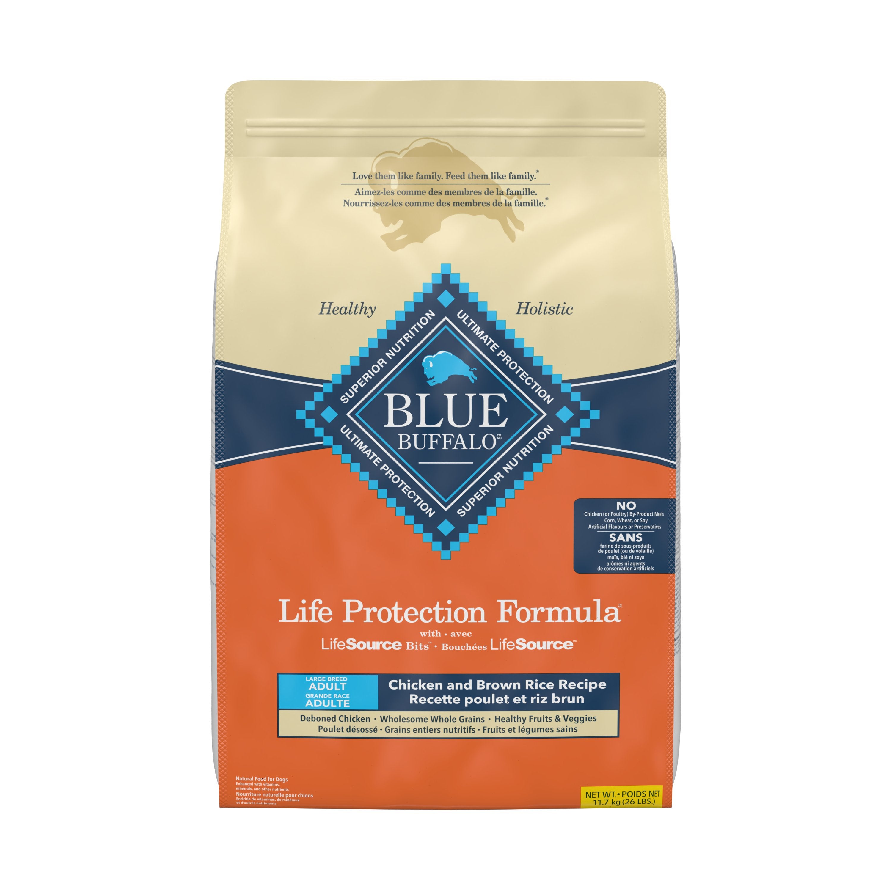 Blue Buffalo Life Protection Dog Food Large Breed Chicken & Rice - Dog Food - Blue Buffalo - PetMax Canada
