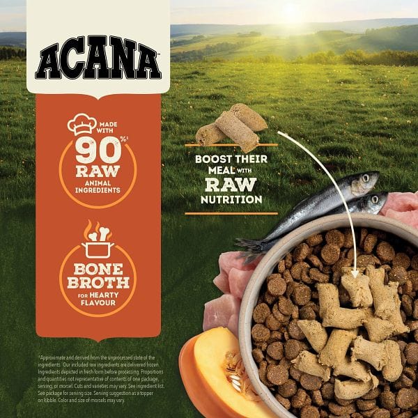 Recette de bouchées de nourriture lyophilisée Acana