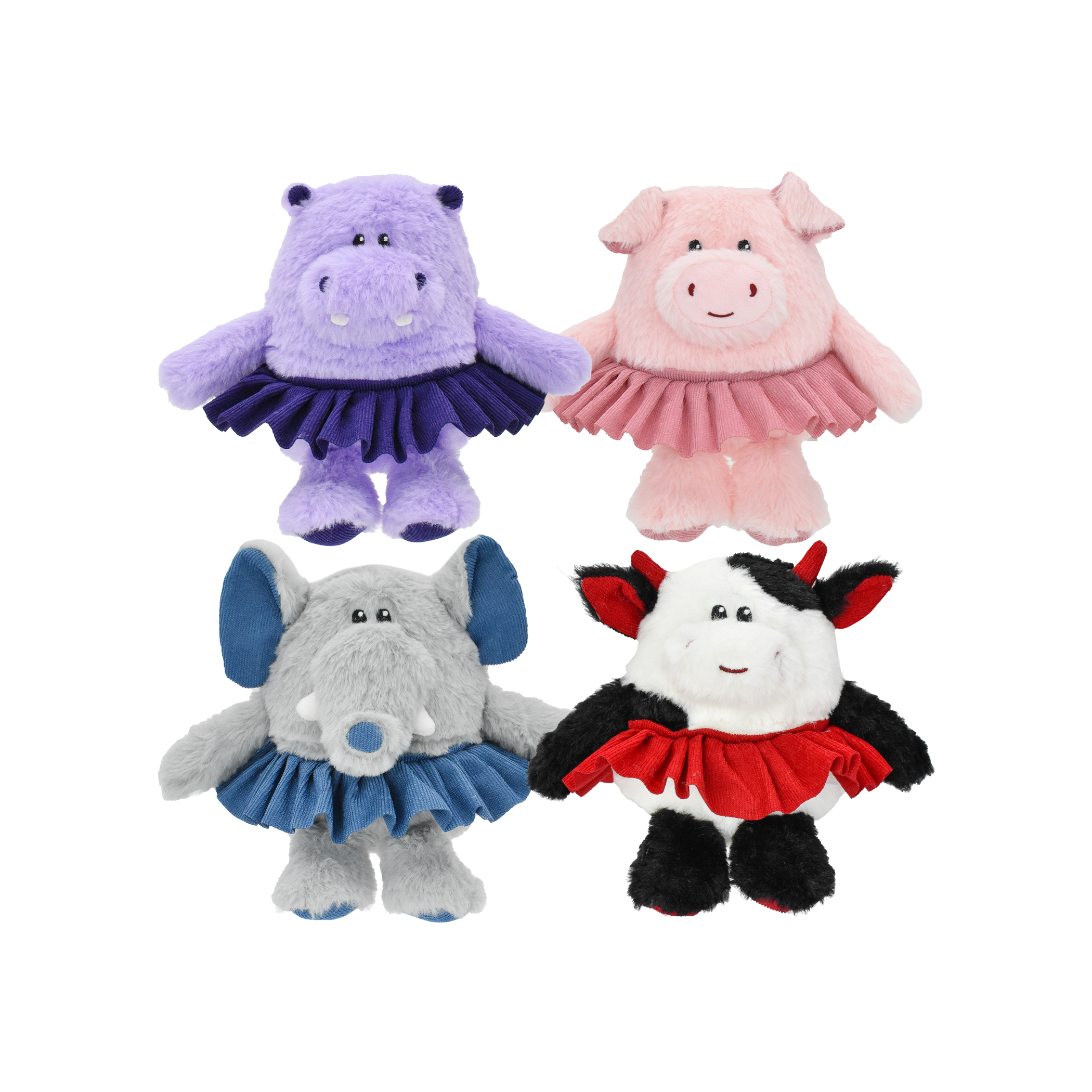 Multipet Tutu Plush Animals Assorted