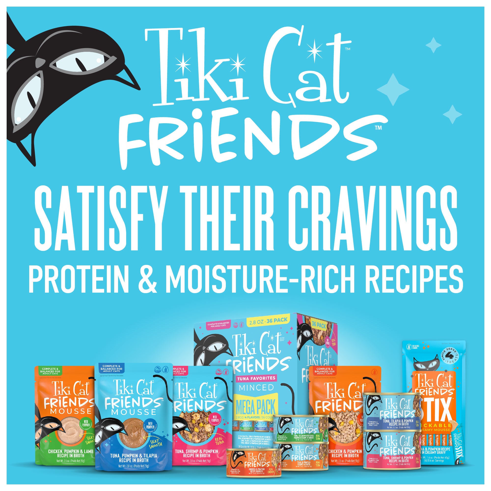 Tiki Cat Aloha Friends Tuna & Pumpkin Recipe in Broth Wet Cat Food - Product Highlights 7 - Tiki Cat - PetMax Canada