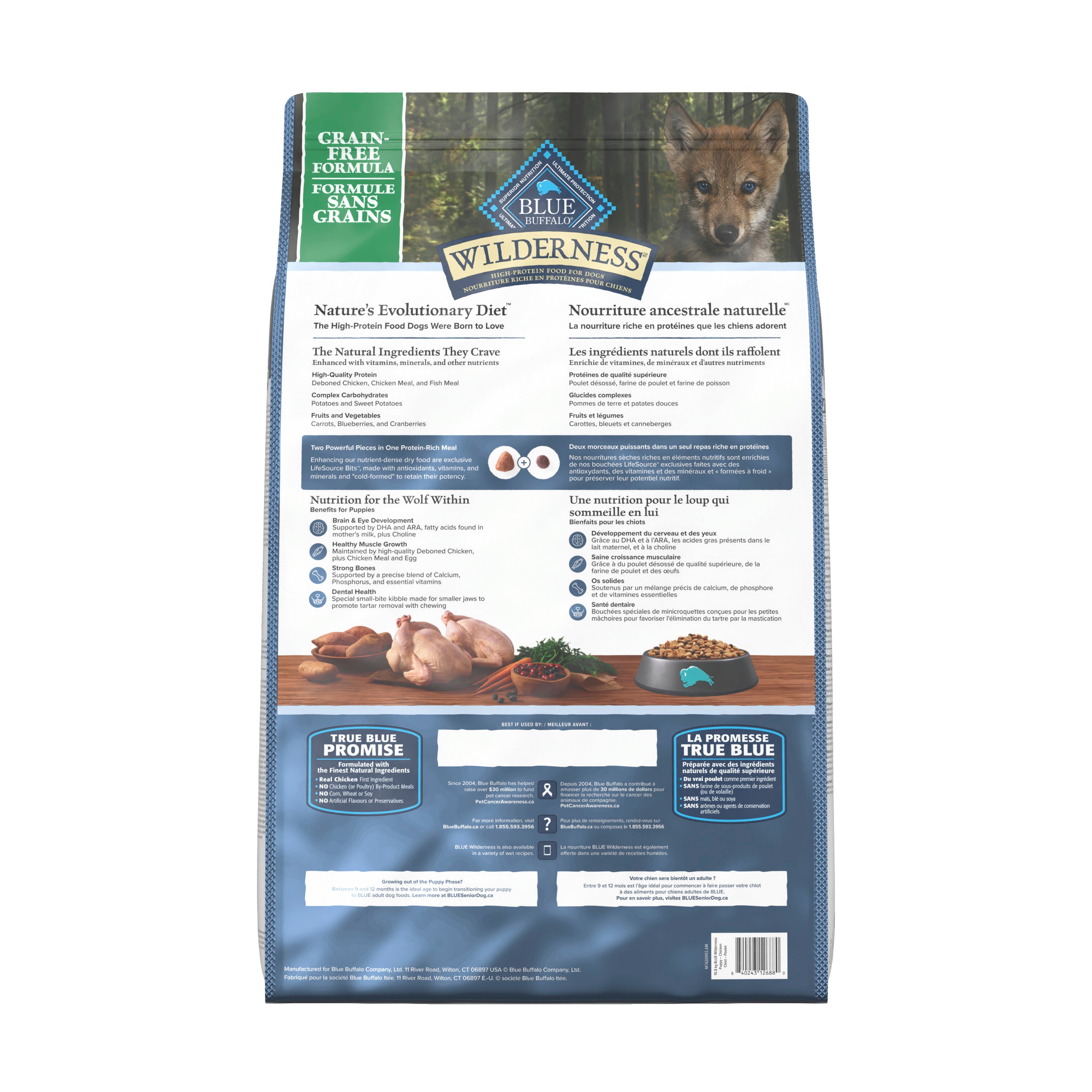 Blue Buffalo Wilderness Puppy Food Chicken Formula - Image 3 - Blue Buffalo - PetMax Canada