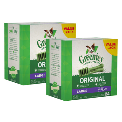 Max Value Pack: (2) Greenies Large 1.02 Kg Boxes