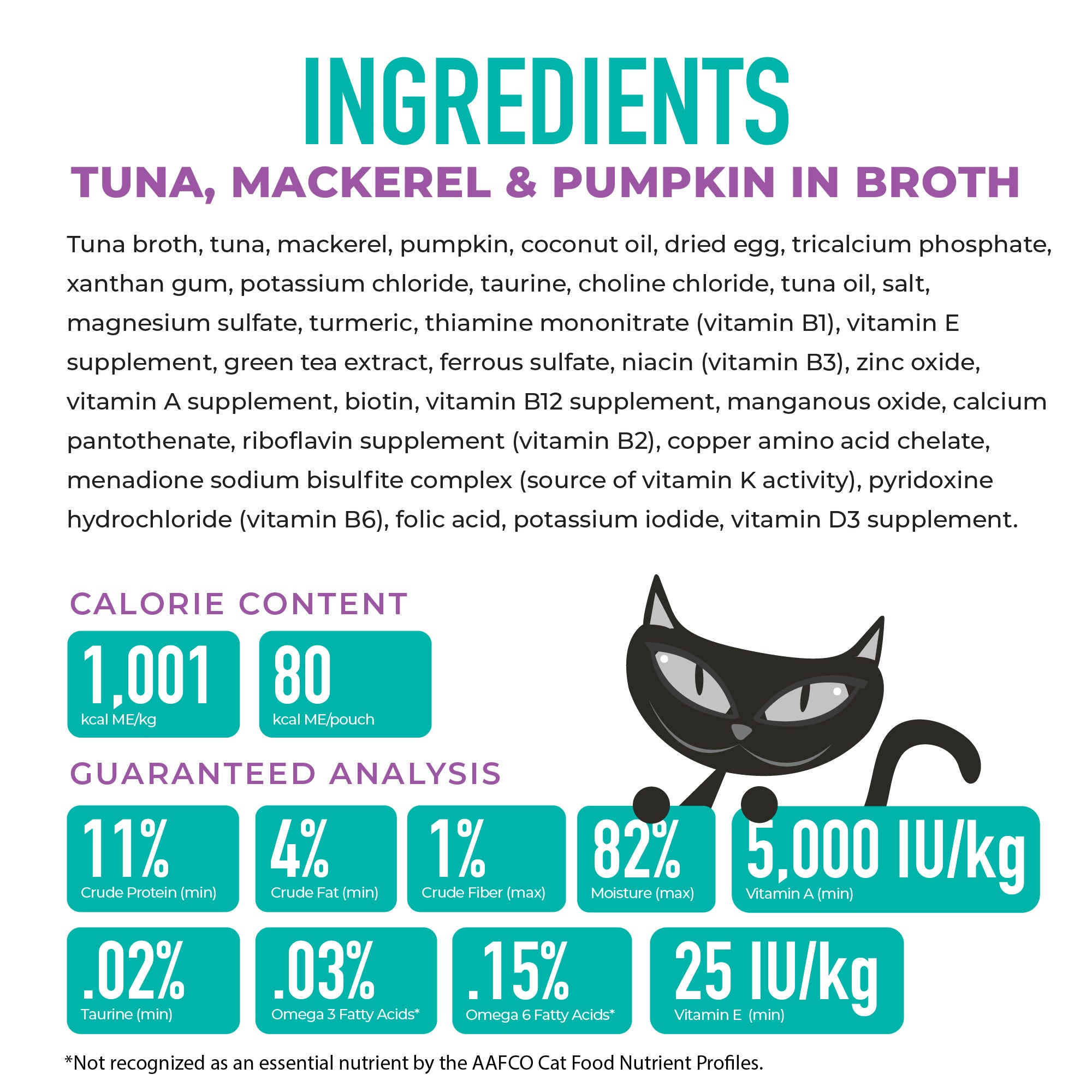 Tiki Cat Silver Mousse with Tuna, Mackerel & Pumpkin in Broth Wet Cat Food - Product Highlights 1 - Tiki Cat - PetMax Canada