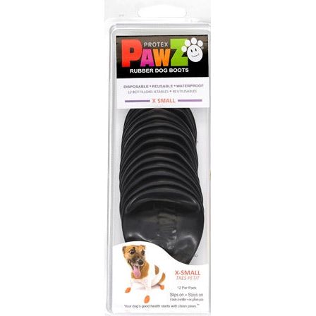 Pawz Dog Boots Black 12 Pack