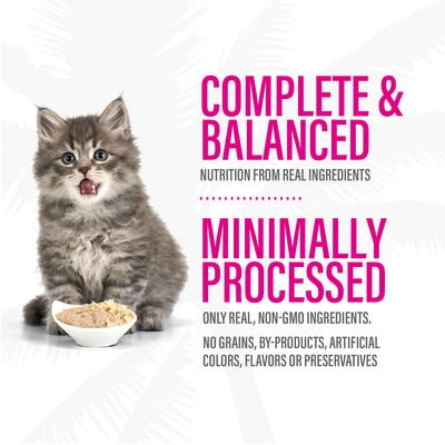 Tiki Cat Baby Pâté Chicken, Salmon & Chicken Liver Recipe Wet Kitten Food - Product Highlights 7 - Tiki Cat - PetMax Canada