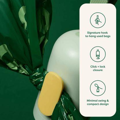 Earth Rated Eco-Friendly Poop Bags Green Dispenser - Dispenser (15 Unscented Bags) - Waste Management - Earth Rated - PetMax Canada