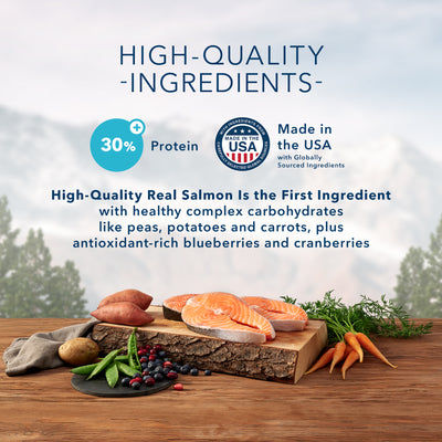 Blue Buffalo Wilderness Dog Food Large Breed Salmon - Image 3 - Blue Buffalo - PetMax Canada