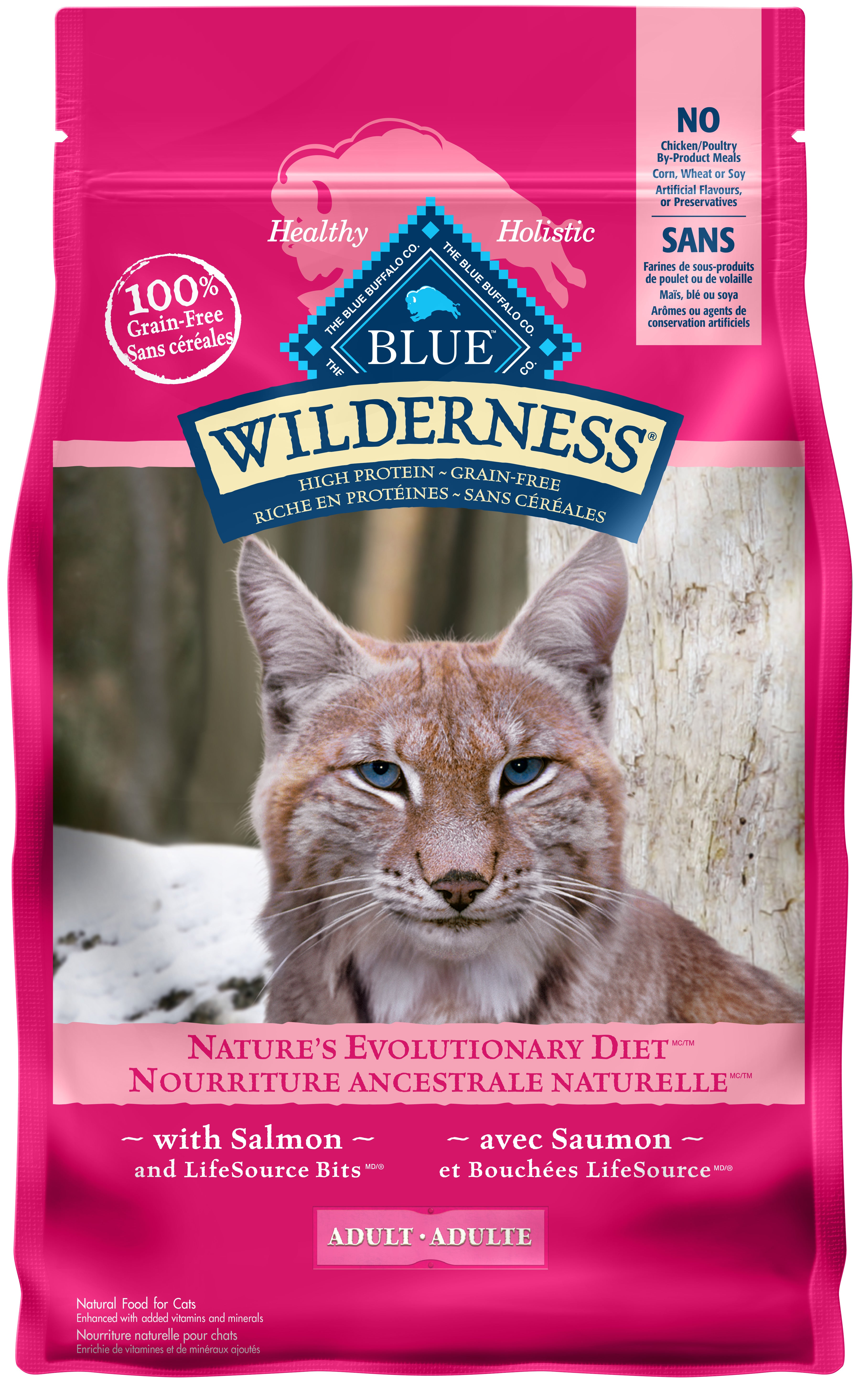 Blue Buffalo Wilderness Cat Food Adult Salmon - Cat Food - Blue Buffalo - PetMax Canada