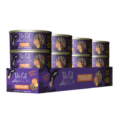 Tiki Cat After Dark Pâté Venison & Beef Liver Wet Cat Food - Case of 12 - Tiki Cat - PetMax Canada