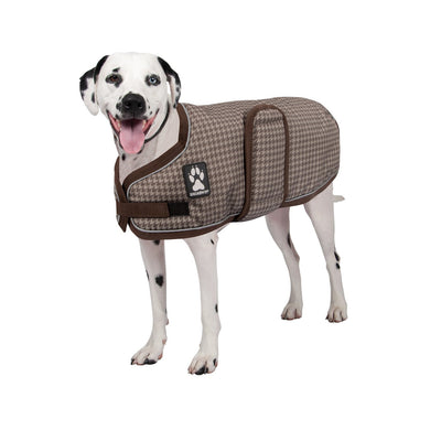 Shedrow K9 Expedition Dog Coat Cinder Houndstooth - Coats - Shedrow K9 - PetMax Canada
