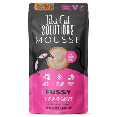Tiki Cat Special Fussy with Duck Liver & Egg in Broth Wet Cat Food - Front of Pouch - Tiki Cat - PetMax Canada