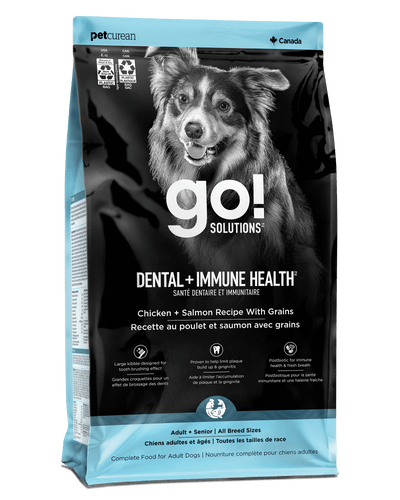 Go! Dental + Immune Health Chicken + Salmon Dog Food With Grains