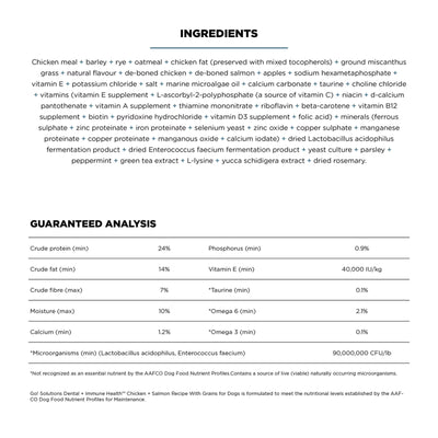 Go! Dental + Immune Health Chicken + Salmon Dog Food With Grains