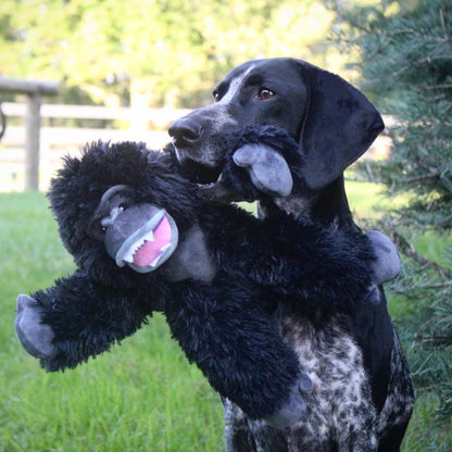 Tall Tails Plush Gorilla With Squeaker & Interior Rope Dog Toy