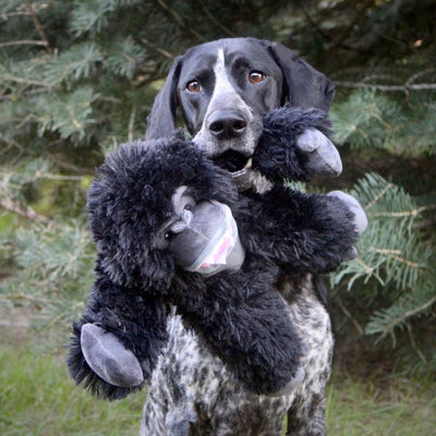 Tall Tails Plush Gorilla With Squeaker & Interior Rope Dog Toy