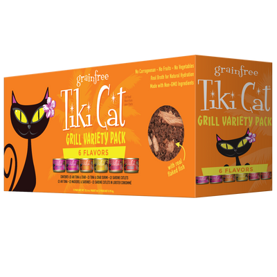 Tiki Cat Grill Variety Pack Wet Cat Food - Variety Pack - Tiki Cat - PetMax Canada